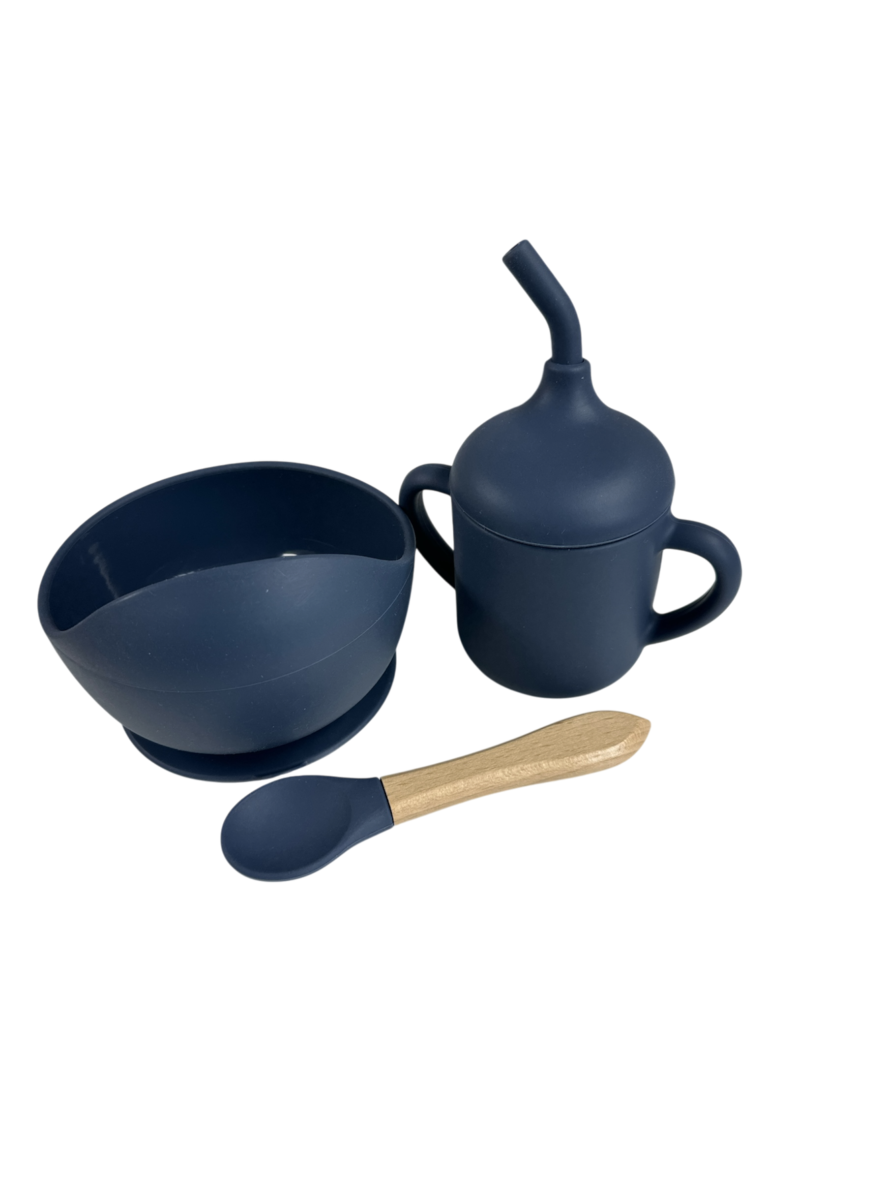 Set de Tazón ,Cup y Cuchara de Silicona Personalizado