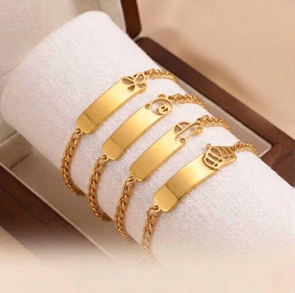 Pulsera Personalizada • Dulces Siluetas • (0-5 años) • Hipoalargénica