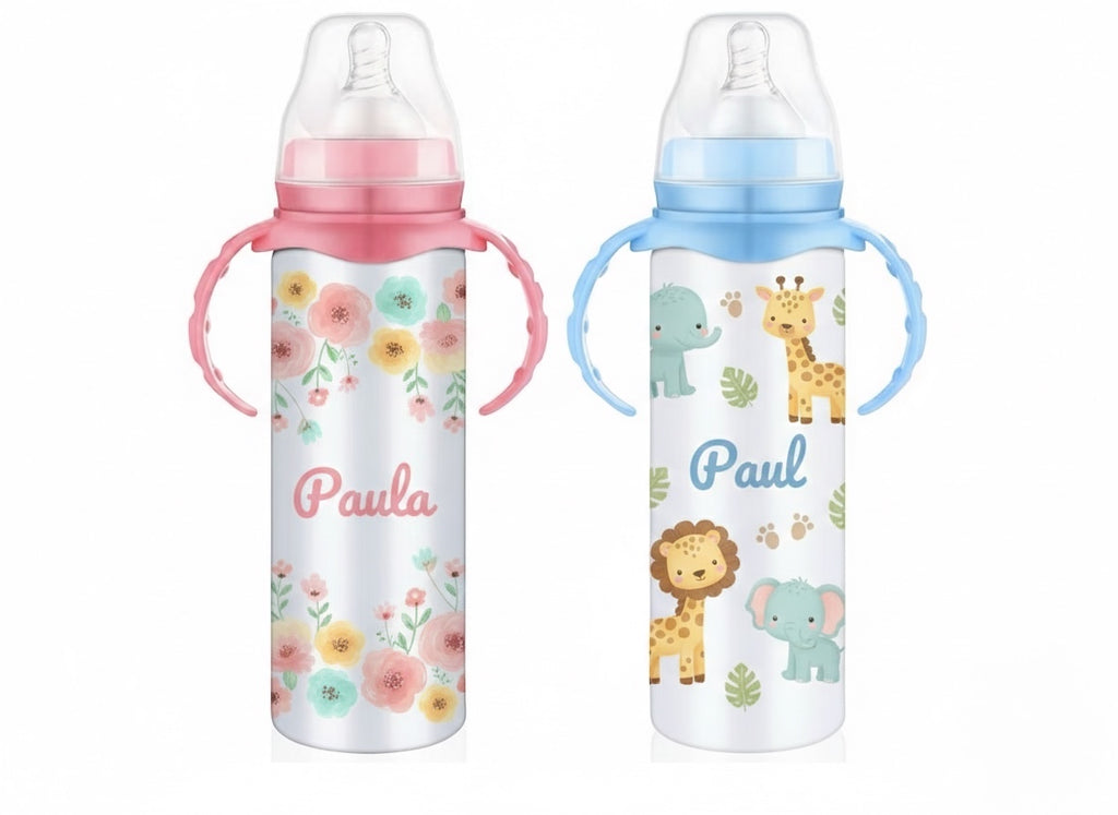 Biberón Personalizado en Acero Inoxidable (8 oz / 240 ml)