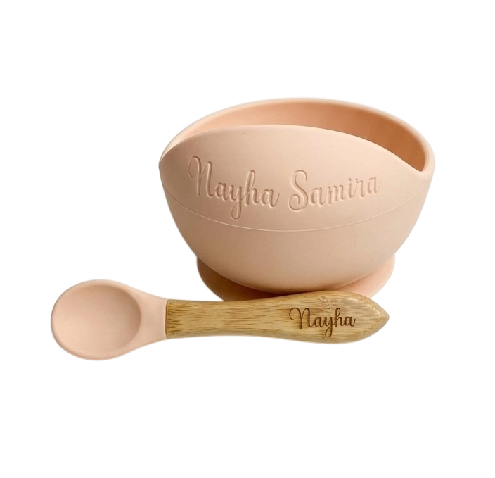 Set de Tazón y Cuchara de Silicona