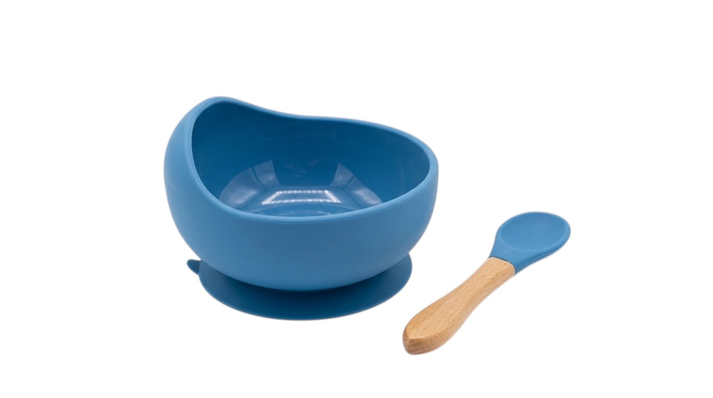 Set de Tazón y Cuchara de Silicona