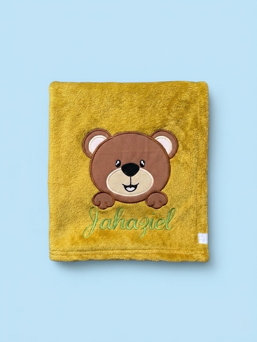 Personalized Fleece Blanket with Embroidery - Soft and Perfect for a Gift
