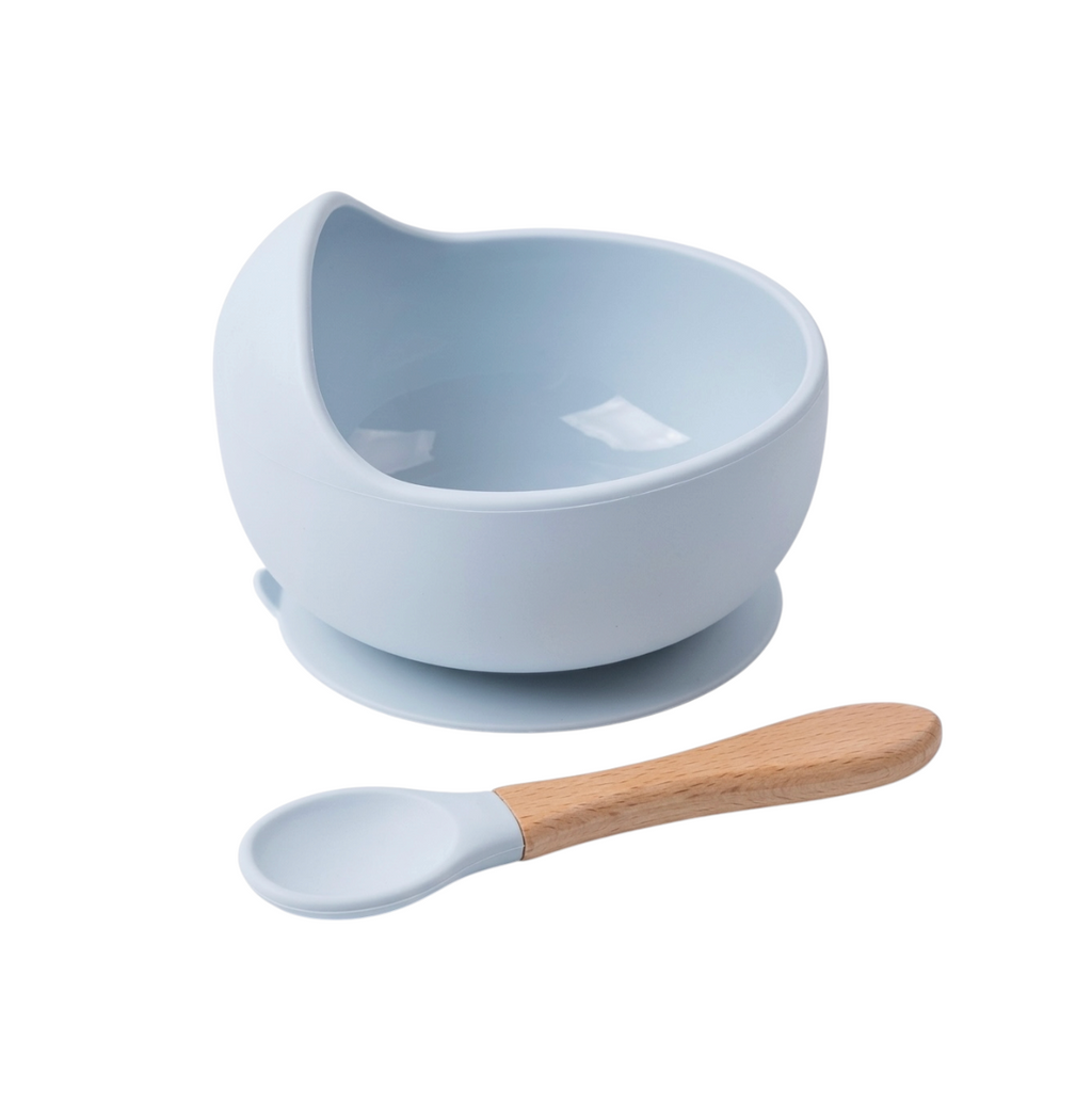 Set de Tazón y Cuchara de Silicona